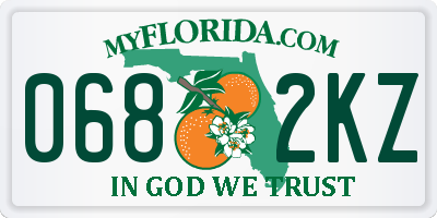 FL license plate 0682KZ