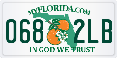 FL license plate 0682LB