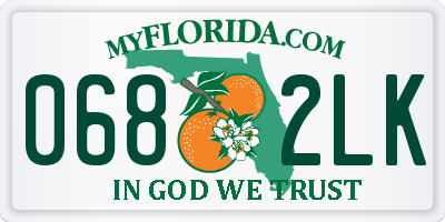 FL license plate 0682LK