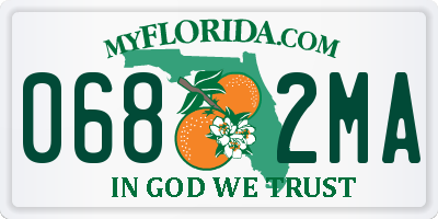 FL license plate 0682MA