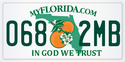 FL license plate 0682MB