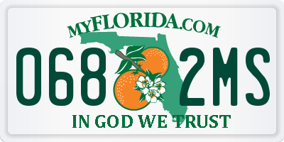 FL license plate 0682MS