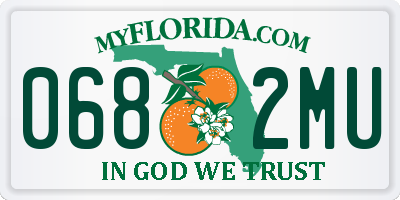 FL license plate 0682MU
