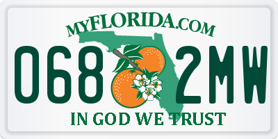FL license plate 0682MW