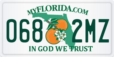FL license plate 0682MZ