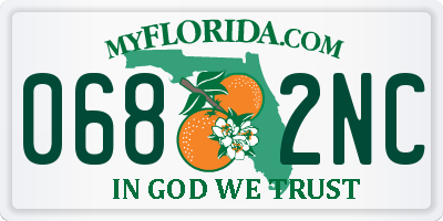 FL license plate 0682NC