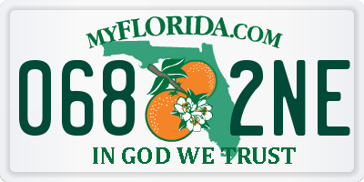 FL license plate 0682NE