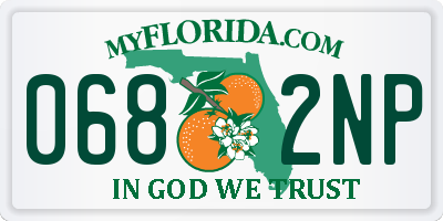 FL license plate 0682NP