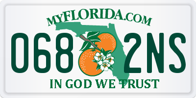 FL license plate 0682NS