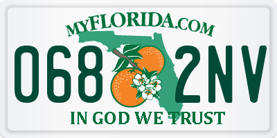 FL license plate 0682NV