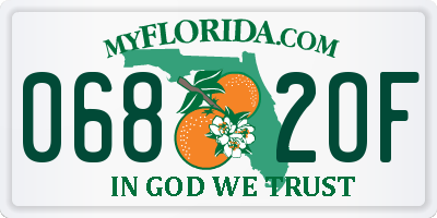 FL license plate 0682OF