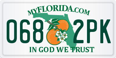 FL license plate 0682PK