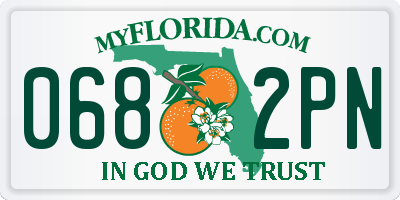 FL license plate 0682PN