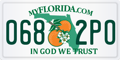 FL license plate 0682PO