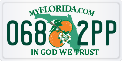 FL license plate 0682PP