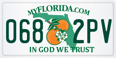 FL license plate 0682PV