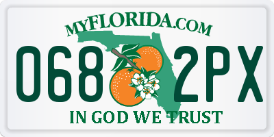 FL license plate 0682PX