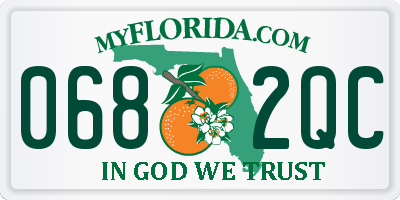 FL license plate 0682QC
