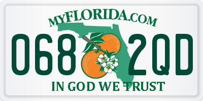 FL license plate 0682QD