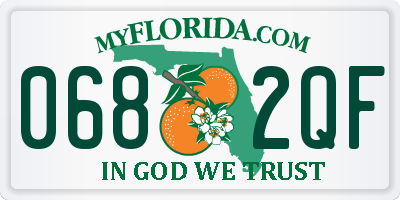 FL license plate 0682QF