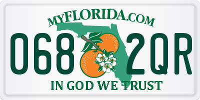 FL license plate 0682QR