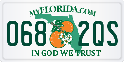 FL license plate 0682QS