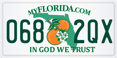 FL license plate 0682QX