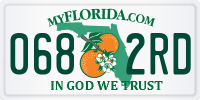 FL license plate 0682RD