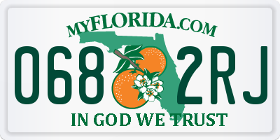 FL license plate 0682RJ