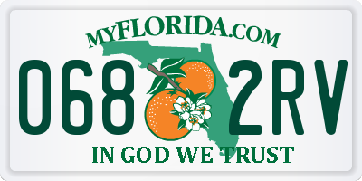 FL license plate 0682RV