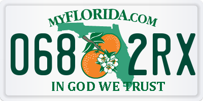 FL license plate 0682RX