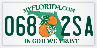 FL license plate 0682SA