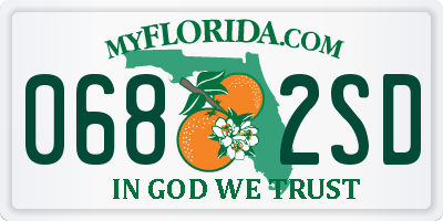 FL license plate 0682SD