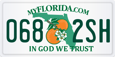 FL license plate 0682SH