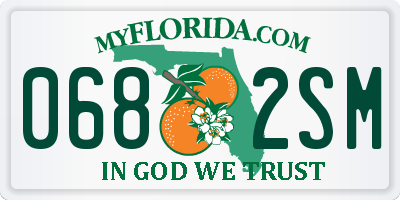 FL license plate 0682SM