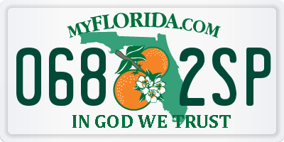 FL license plate 0682SP