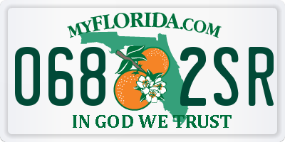 FL license plate 0682SR