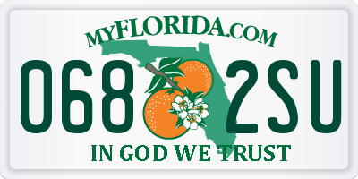 FL license plate 0682SU