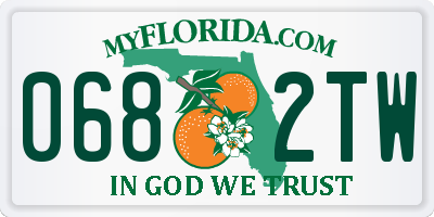 FL license plate 0682TW