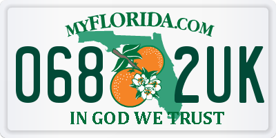 FL license plate 0682UK