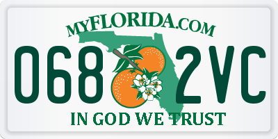 FL license plate 0682VC
