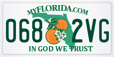 FL license plate 0682VG
