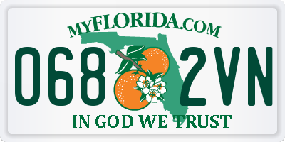FL license plate 0682VN