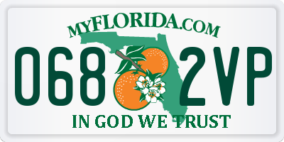 FL license plate 0682VP