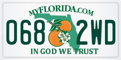 FL license plate 0682WD