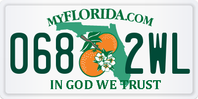 FL license plate 0682WL