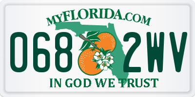 FL license plate 0682WV