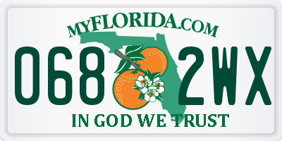 FL license plate 0682WX