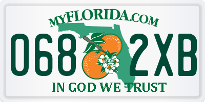FL license plate 0682XB