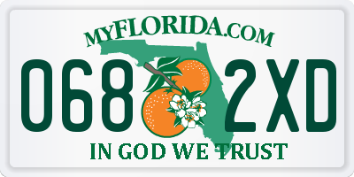FL license plate 0682XD